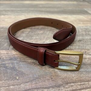 Allen Edmonds Men’s Leather Belt Size 40 – Style 96636 – Chili Brown Dress Belt